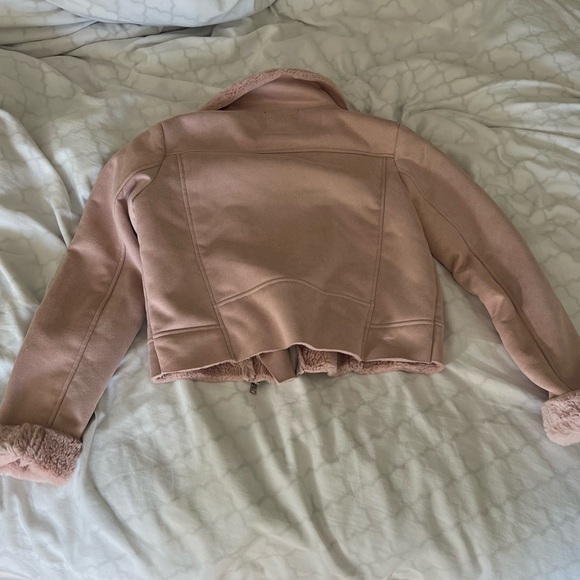Forever 21 Pink Faux Fur Moto Jacket - Picture 8 of 10